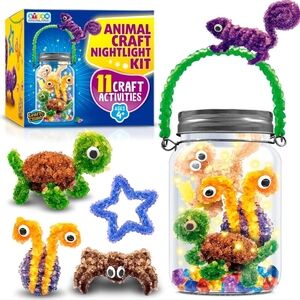 Crystal Animal Nightlight Kit-Learn & Climb Arts & Craft Kit